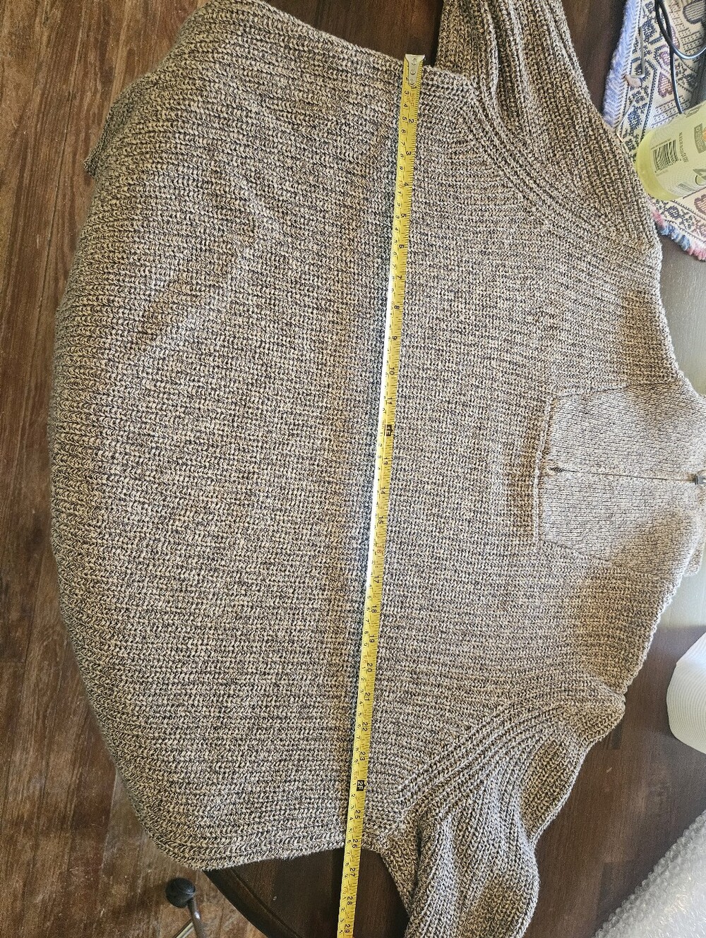 Men's Eddie Bauer Tan Quarter-Zip Knit Sweater Size XL - Picture 7 of 9